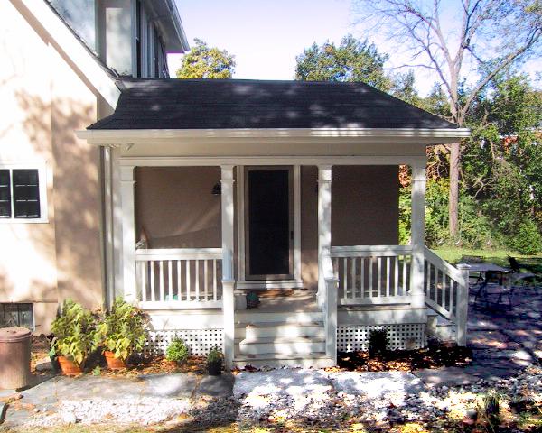 Porch addition in Hyde Park